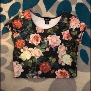 Floral crop top